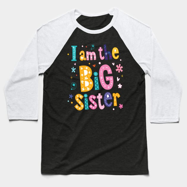 Big Sister christmas 2023 Baseball T-Shirt by Work Memes